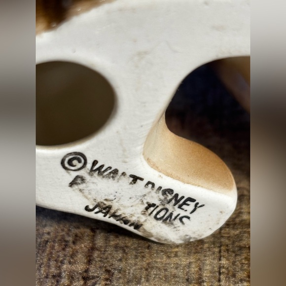 Vintage Disney Lady & the Tramp 60’s Disneyland Ceramic Figurines Made in Japan - Picture 7 of 13